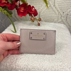 KATE SPADE | Cream Colored Genuine Leather Card Holder